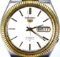 Estate Seiko 5 Automatic 21-jewels two-tone man’s wristwatch