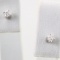 Pair of estate 14K white gold diamond stud earrings