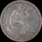 1876 U.S. seated Liberty half dollar