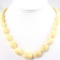 Estate genuine ivory graduated beaded necklace