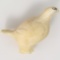 Estate genuine fossilized ivory bird figurine