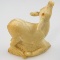 Estate genuine ivory deer figurine