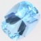 Unmounted blue topaz