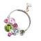 Estate 14K white gold multi-colored gemstone pendant