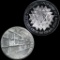 Pair of Israel silver commemorative coins