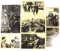 Collection of 7 Nazi Germany Adolf Hitler photo cards