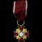 Circa 1930s Poland Gold Cross of Merit enameled medal