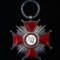 Circa 1930s Poland Silver Cross of Merit enameled medal