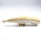 Genuine hand-carved fossilized walrus ivory whale & squid figurine on a mastodon ivory base