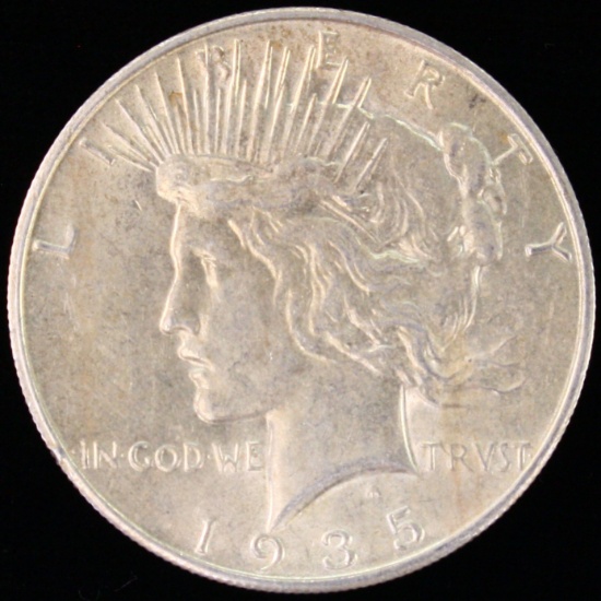 1935-S U.S. peace silver dollar