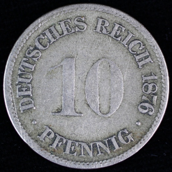 1876H Germany 10 pfennig
