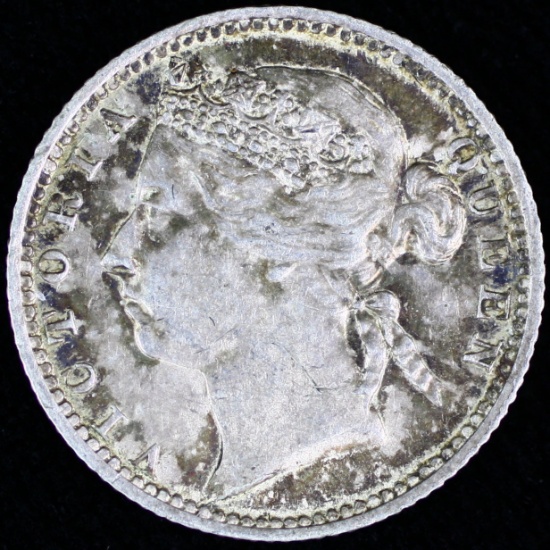 1898 Straits Settlement silver 10 cents