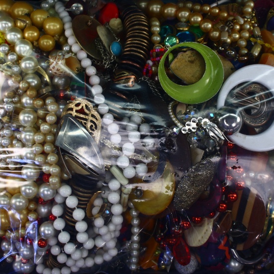 Lot of 9.3 lbs of estate fashion jewelry