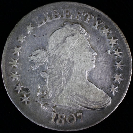 1807 U.S. draped bust half dollar