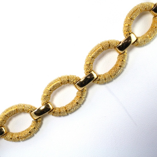 Estate Christian Dior gold-plated fashion necklace