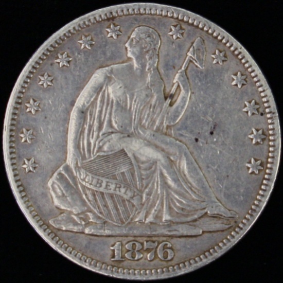 1876 U.S. seated Liberty half dollar