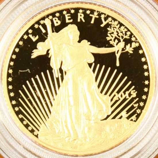 2015 U.S. proof $10 American Eagle 1/4oz gold coin