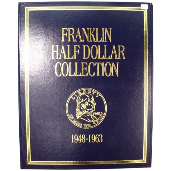 Complete 35-piece collection of U.S. Franklin half dollars