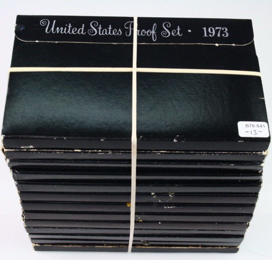 Lot of 13 mid-1970s U.S. proof sets