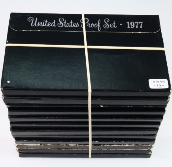 Lot of 12 late-1970s U.S. proof sets