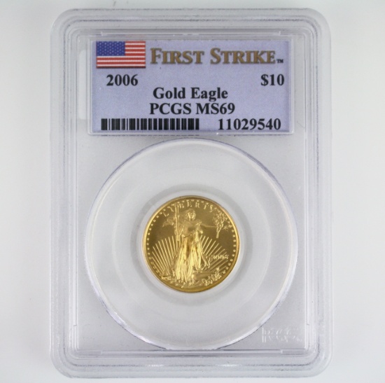 Certified 2006 U.S. $10 American Eagle 1/4oz gold coin