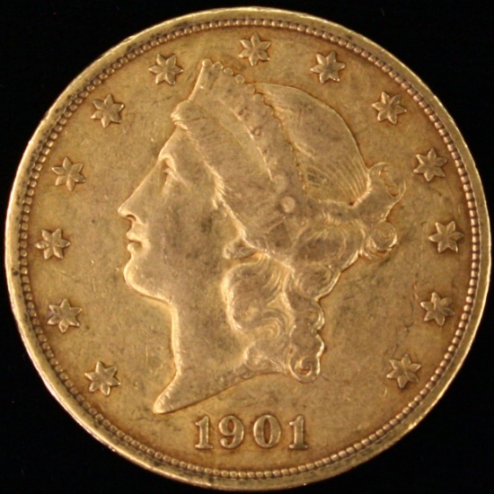 1901-S U.S. $20 Liberty head gold coin