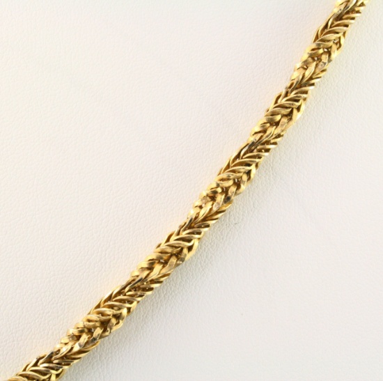 Authentic estate Christian Dior gold-plated rope chain