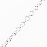 Estate 14K white gold curb chain