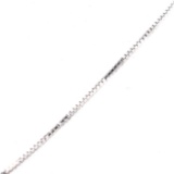 Estate 14K white gold box chain