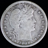 1908-O U.S. Barber quarter