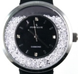 Estate Peugeot Diamond stainless steel wristwatch