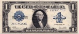 1923 U.S. large size $1 blue seal silver certificate banknote