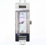 Authentic estate Gucci diamond stainless steel lady’s wristwatch