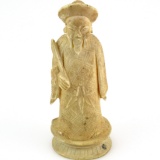 Vintage genuine hand-carved ivory Chinese man figurine