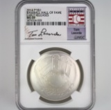 Certified 2014-P U.S. Tom Lasorda Baseball Hall of Fame commemorative silver dollar