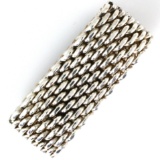 Authentic estate Tiffany & Co. sterling silver mesh ring