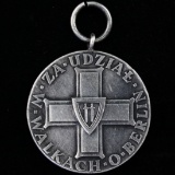 Circa 1966 Poland Za udziat w walkach o Berlin WWII commemorative medal