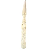 Genuine hand-carved ivory naked African woman figurine
