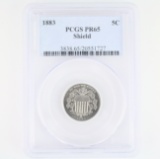 Certified 1883 U.S. proof shield nickel