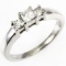 Estate 14K white gold ring