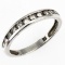 Estate .950 platinum diamond band ring