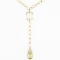 Estate 14K yellow gold citrine necklace