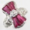 Vintage Art Deco unmarked 14K white gold ruby ring
