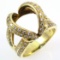 Estate 18K yellow gold diamond ring