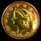 Circa 1850s type 1 U.S. Liberty head gold coin