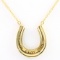 Authentic estate Tiffany & Co. 18K yellow gold 1837 horseshoe stationary necklace