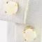 Pair of estate 14K yellow gold opal stud earrings