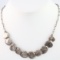 Vintage Silpada sterling silver hammered discs curb necklace