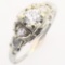 Vintage Art Deco Jabel 18K white gold diamond ring