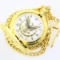 Like-new covered quartz pocket watch